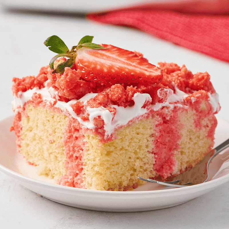 Strawberry Crunch Cake