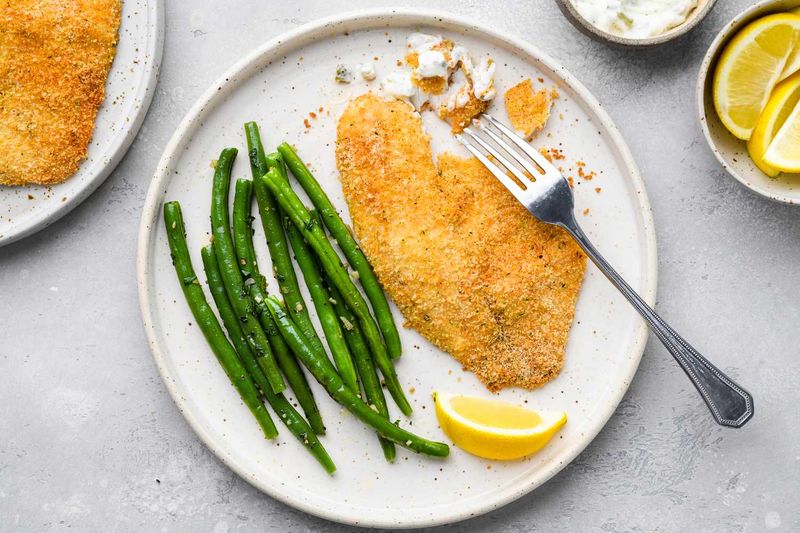 Panko-Crusted Tilapia with Herb Mayo