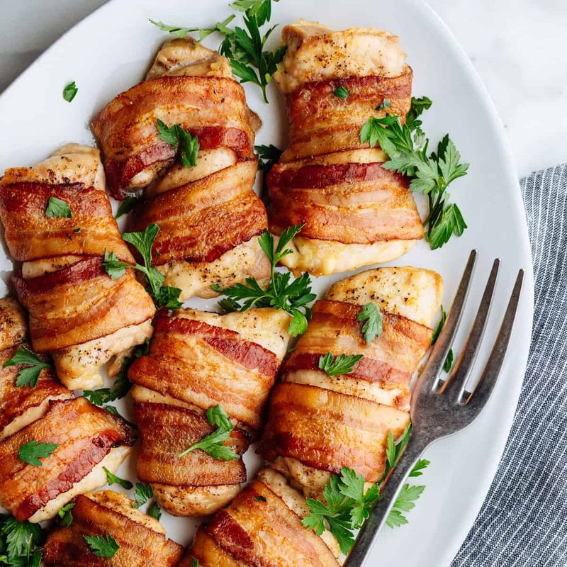 Bacon-Wrapped Chicken Thighs