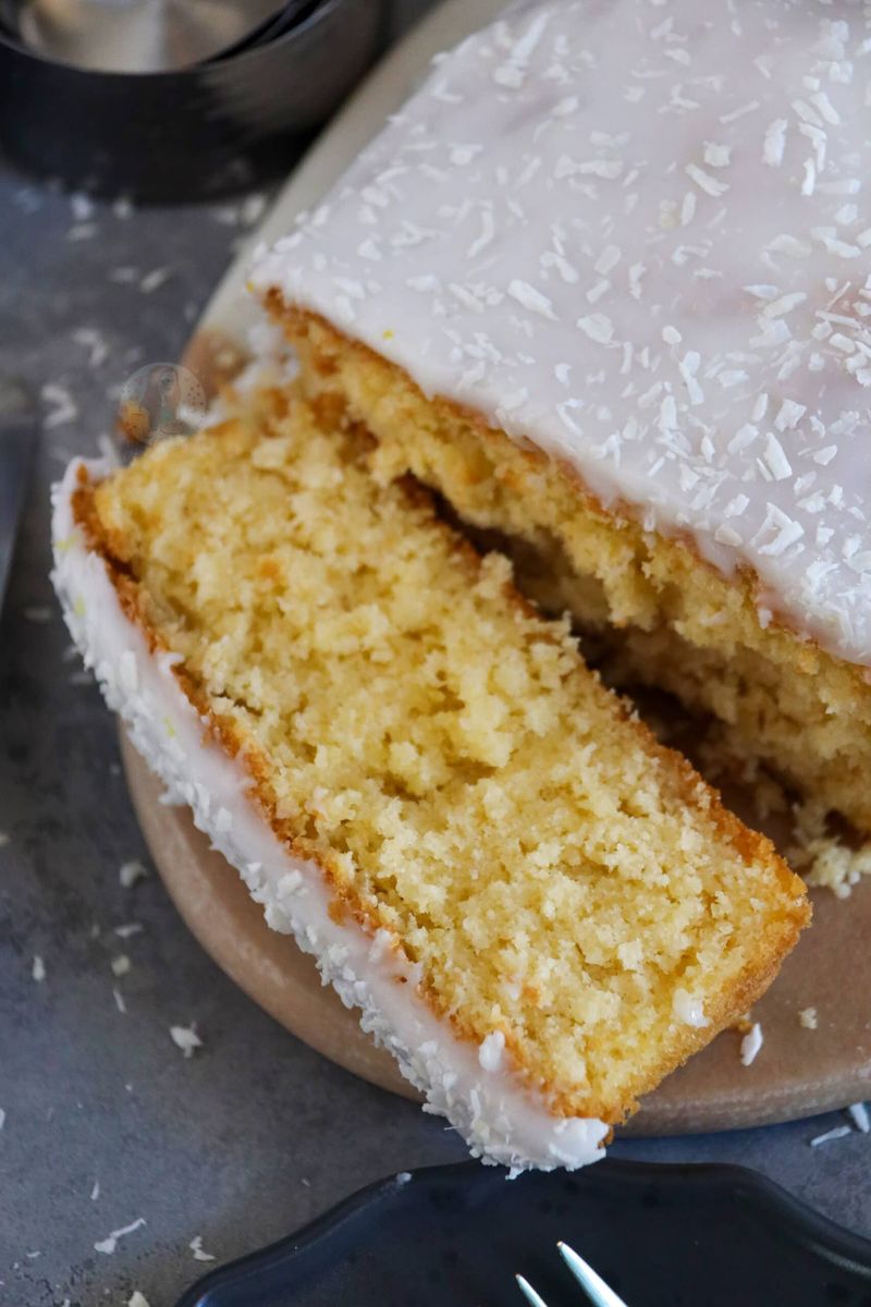Coconut Loaf Cake (Overdone)