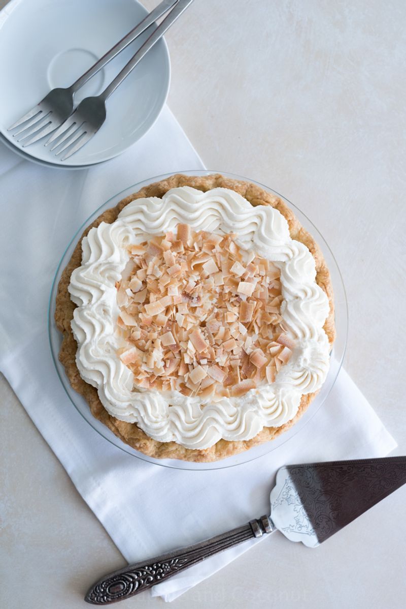 Coconut Cream Pie (with Toasted Coconut)