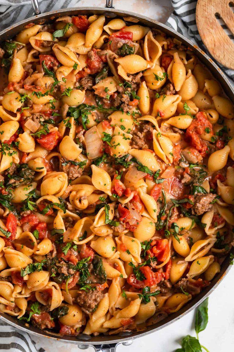 Beef and Tomato Pasta Toss