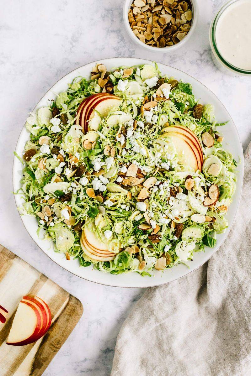 Shaved Brussels Sprout & Apple Salad