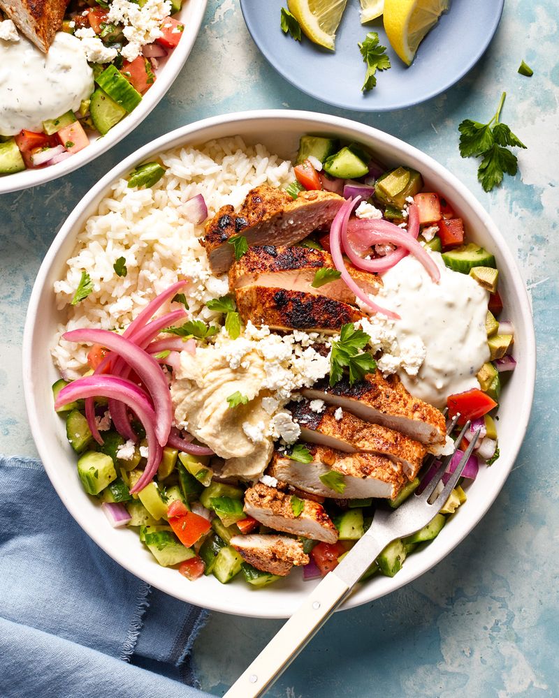 Chicken Shawarma over White Rice