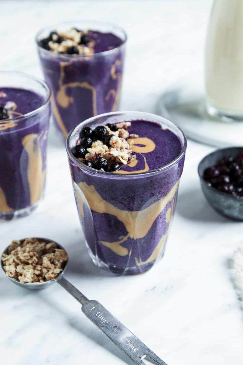 Blueberry Almond Protein Smoothie