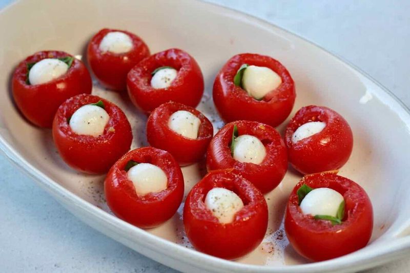 Caprese-Stuffed Tomatoes