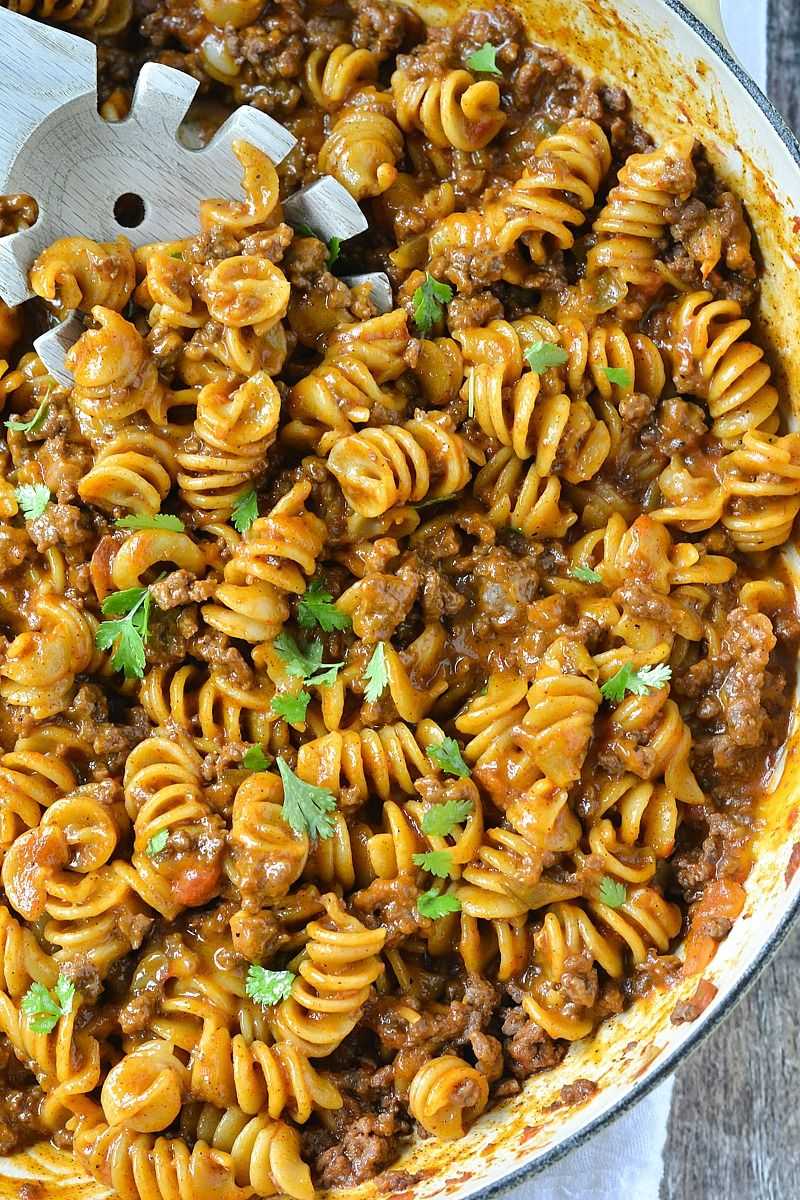 Beef Taco Pasta