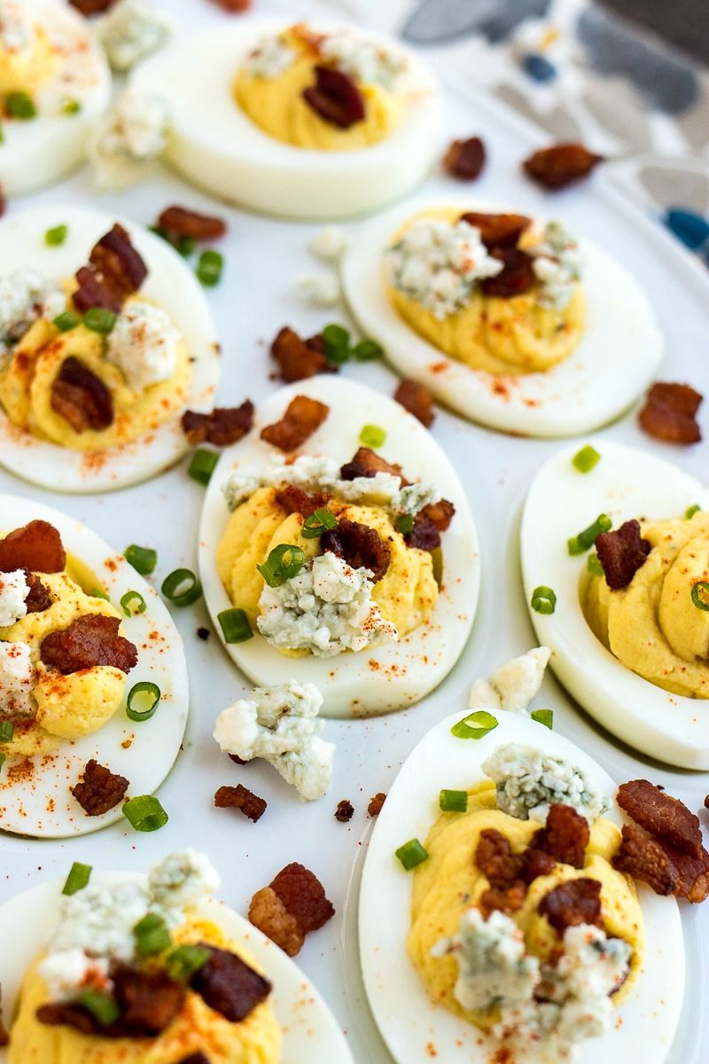 Blue Cheese Deviled Eggs