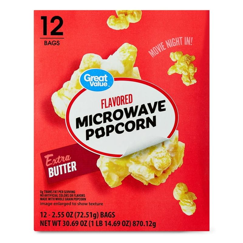 Microwave Popcorn (Buttery-Flavored)
