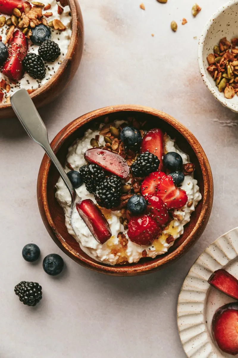 Cottage Cheese with Berries (Unsweetened)