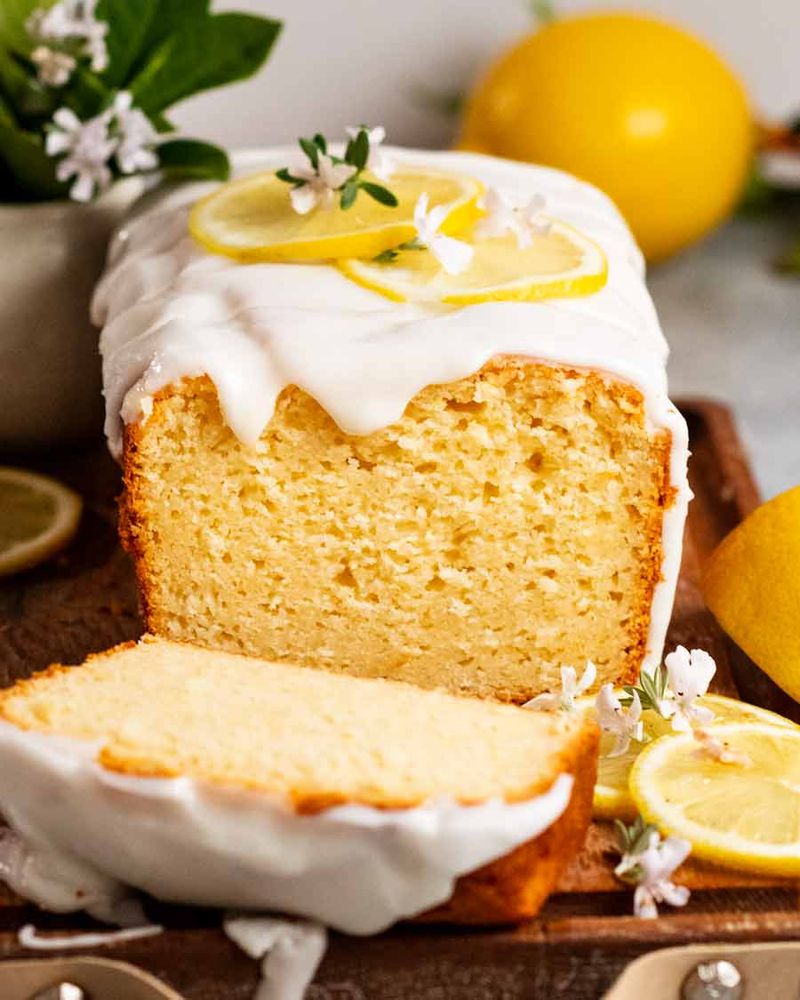 Lemon Yogurt Loaf with Glaze