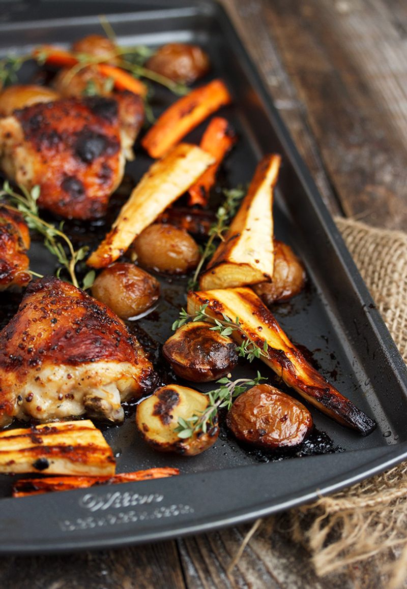 Honey Mustard Roasted Chicken