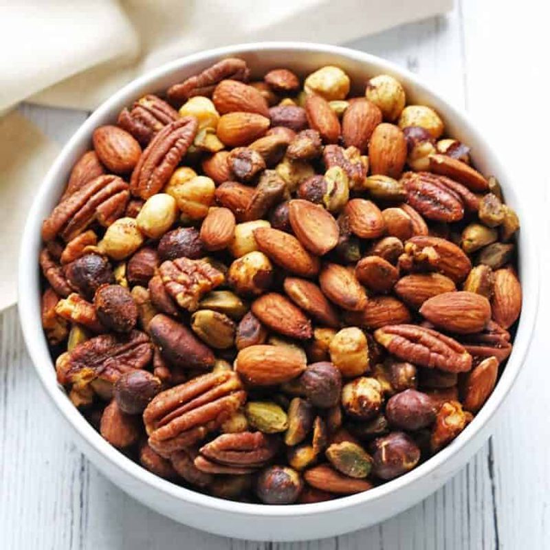 Mixed Nuts with Salt and Vegetable Oil
