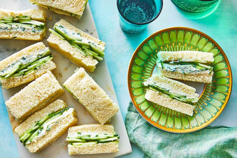 Cucumber Sandwiches with Dill Cream Cheese