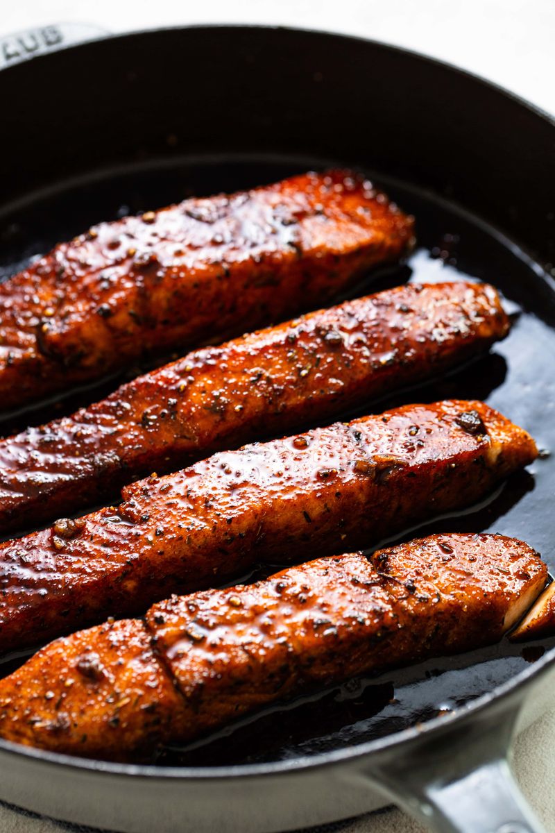 Bourbon-Glazed Salmon