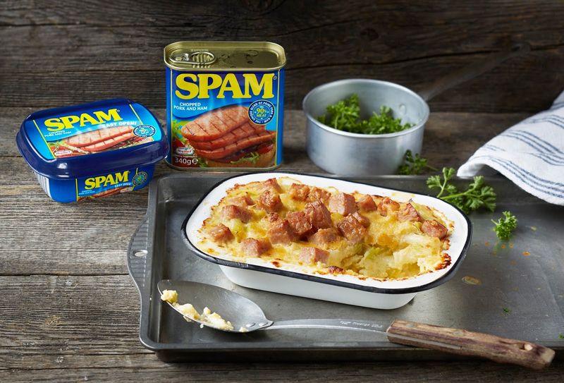 Spam and Macaroni Casserole