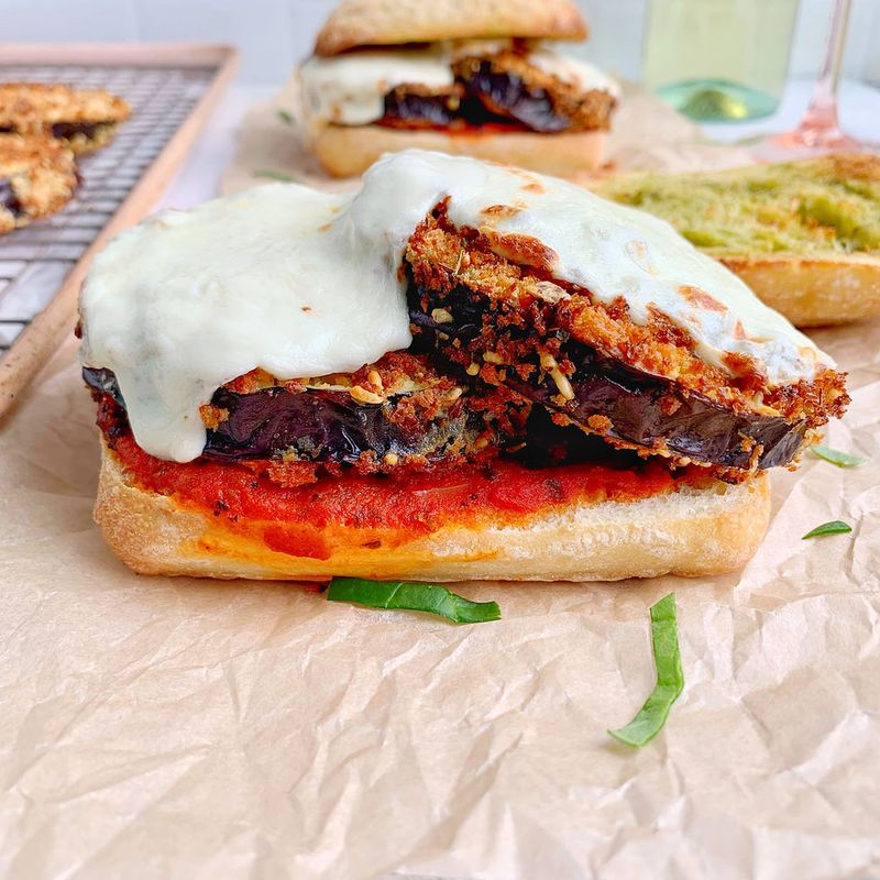 Fried Eggplant Sandwiches