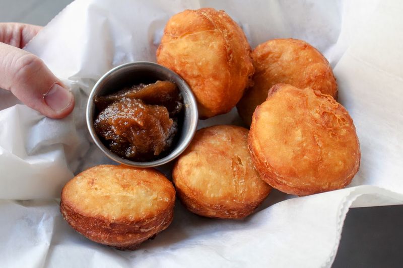 Indiana: Fried Biscuits with Apple Butter