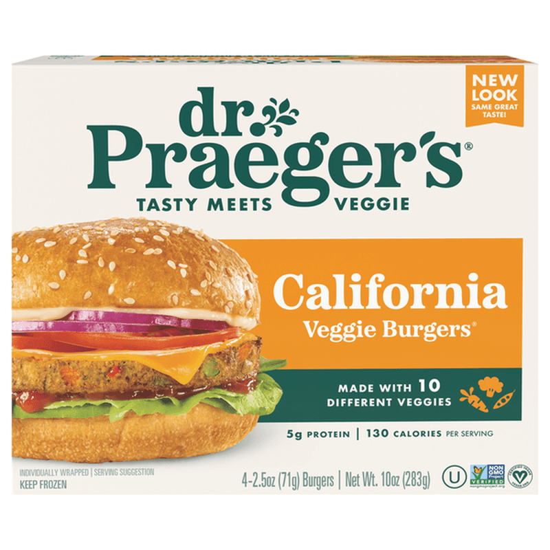 Frozen Veggie Burgers (Legit Brands like Dr. Praeger’s or Hilary’s)
