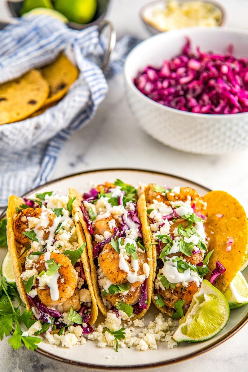 Shrimp Tacos with Slaw
