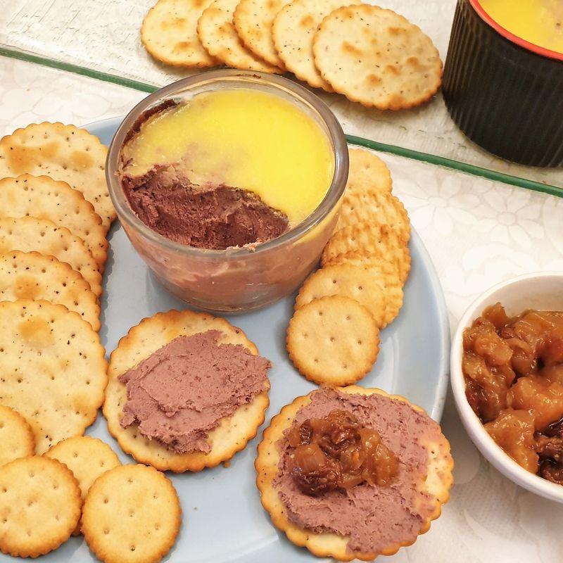 Liver Pâté on Ritz Crackers