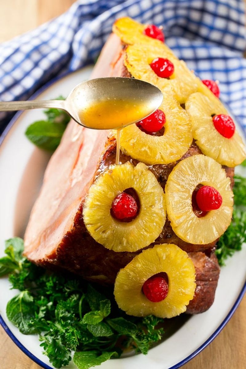 Ham Steak with Pineapple