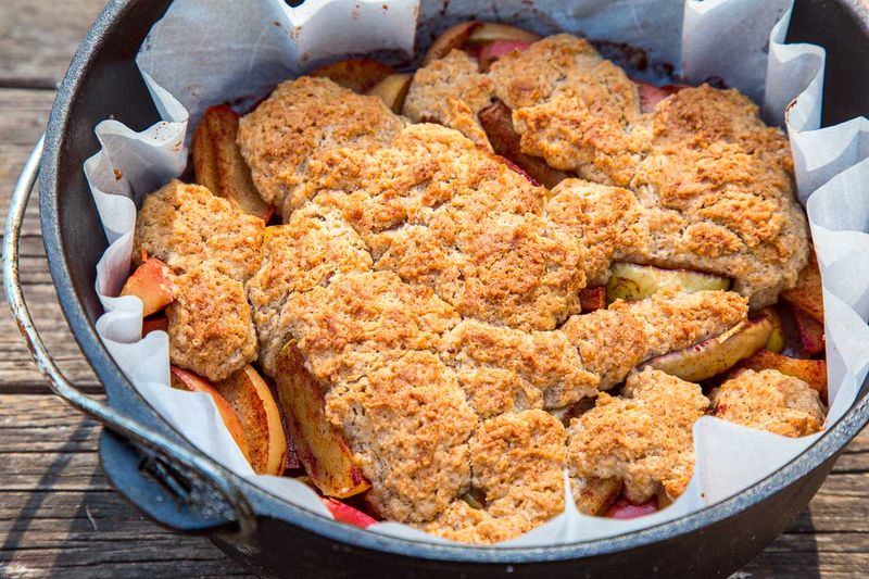 Apple Cobbler (Dutch Oven Baked)