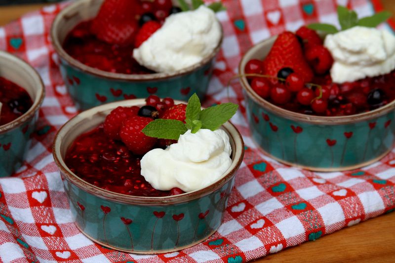 Rote Grütze (Red Berry Pudding)