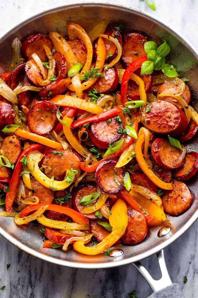 Grilled Sausage & Peppers
