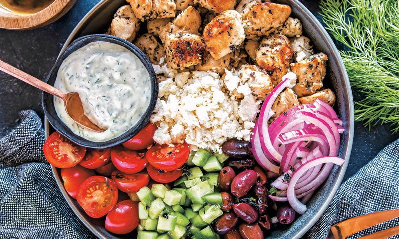Greek Chicken Bowls
