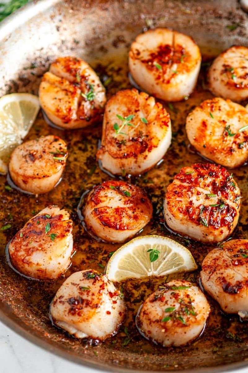 Seared Scallops with Lemon Garlic Butter