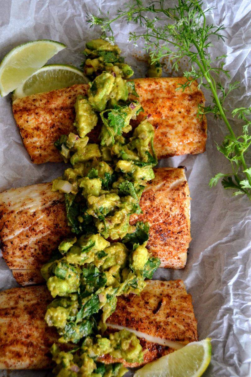 Grilled Mahi Mahi with Avocado Salsa