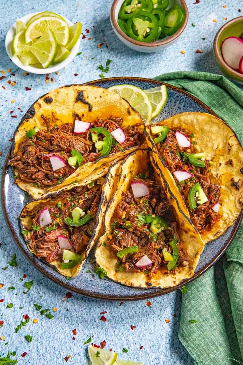Barbacoa Tacos (Served on Fresh Corn Tortillas)