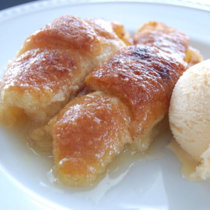 Crescent Roll Apple Dumplings