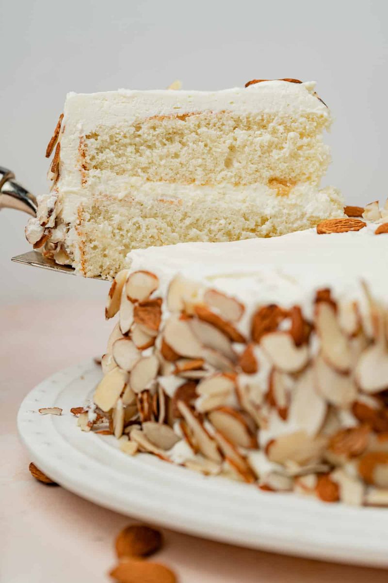 Vanilla Almond Sheet Cake