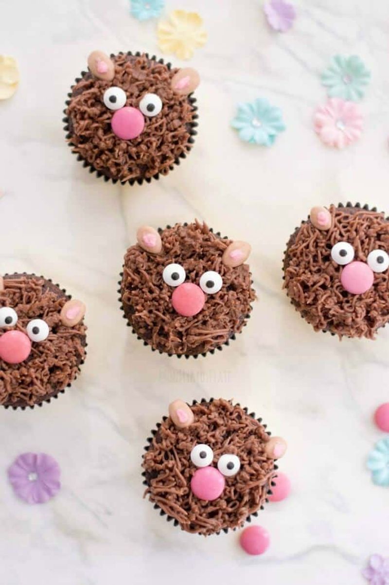 Chocolate Teddy Bear Cupcakes