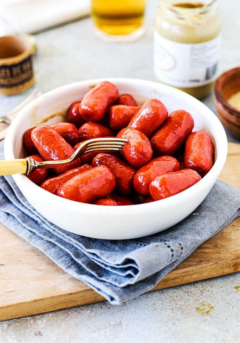 Mini Hot Dogs in Grape Jelly Sauce