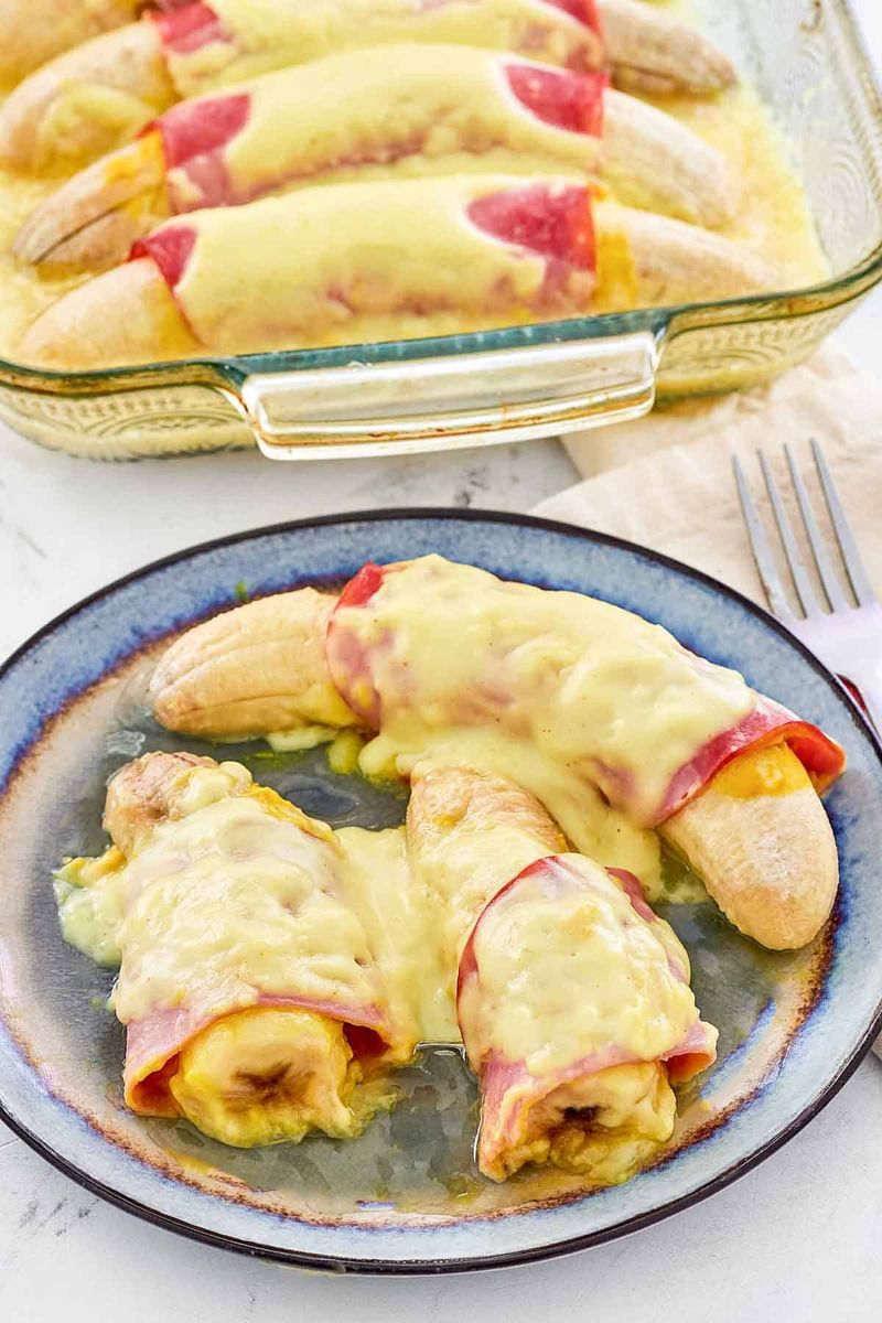 Ham and Banana Hollandaise