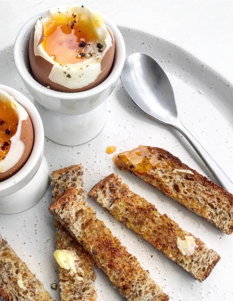 Toast Soldiers with Soft-Boiled Eggs
