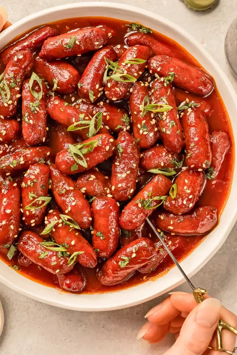 Sweet & Spicy Cocktail Sausages