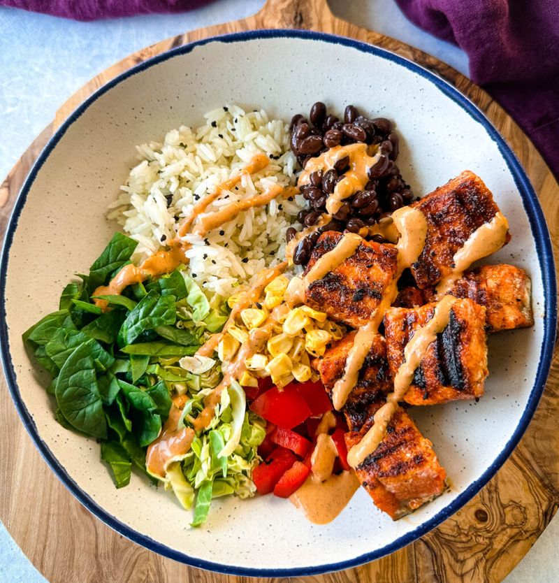 Blackened Atlantic Salmon Bowl