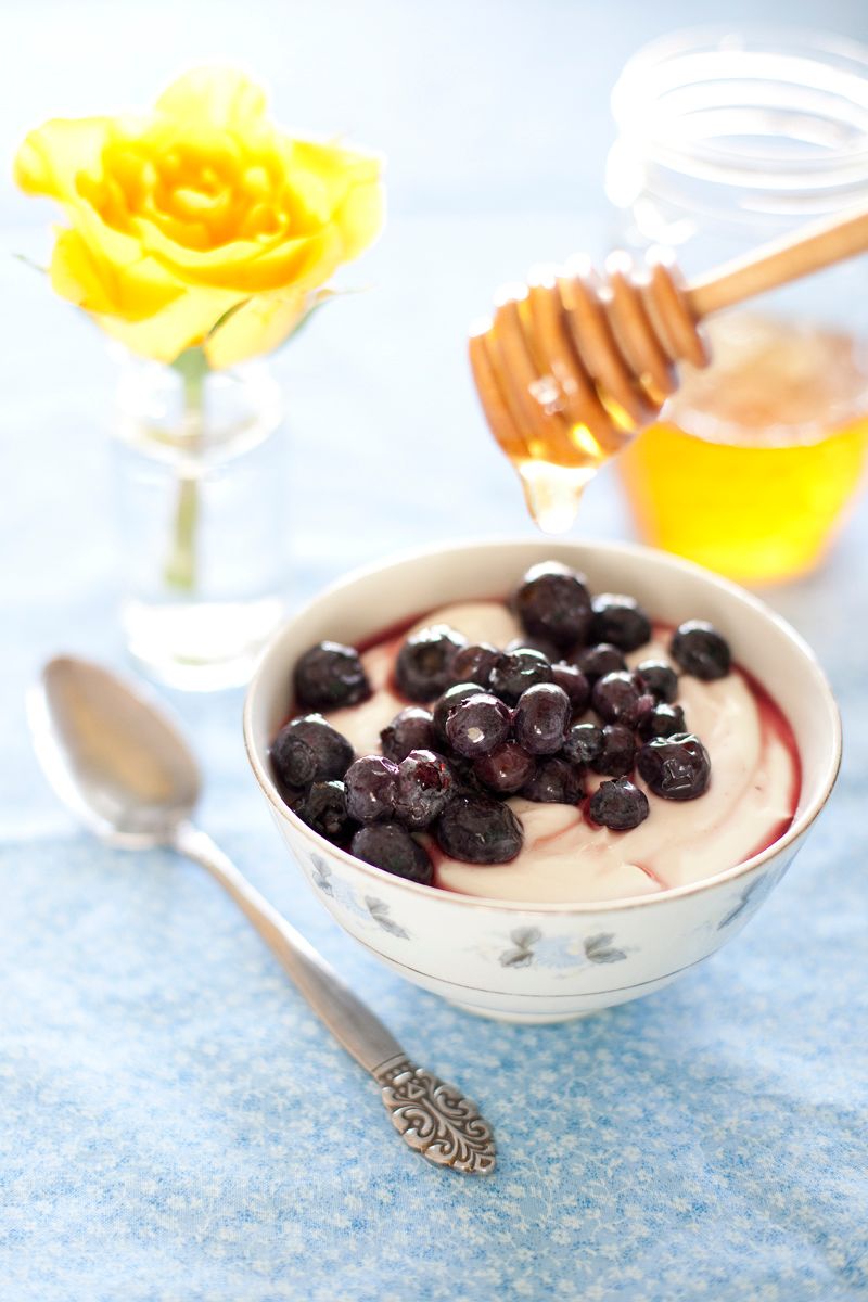 Greek Yogurt with Honey and Berries