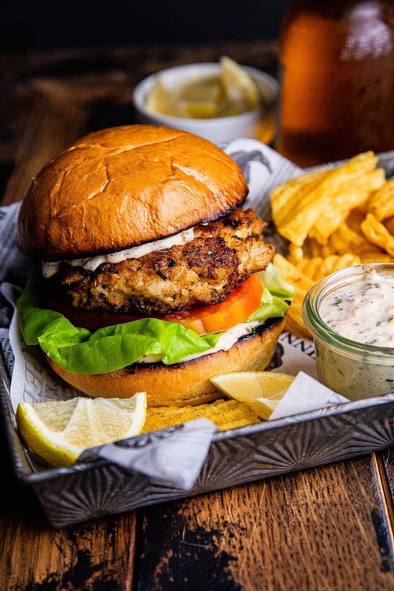 Maryland: Crab Cake Sandwich from Local Seafood Shacks