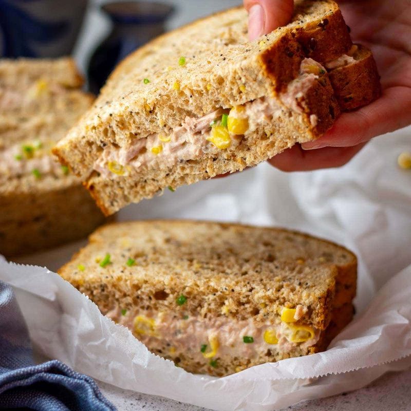 Tuna Sweetcorn Sandwich