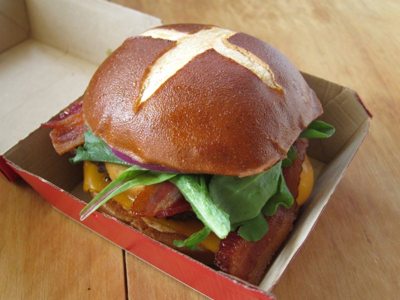 Wendy’s Pretzel Bacon Pub Cheeseburger