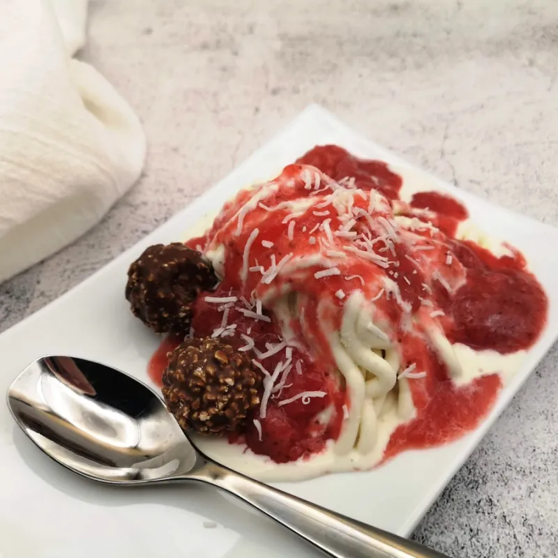 Spaghettieis from Germany