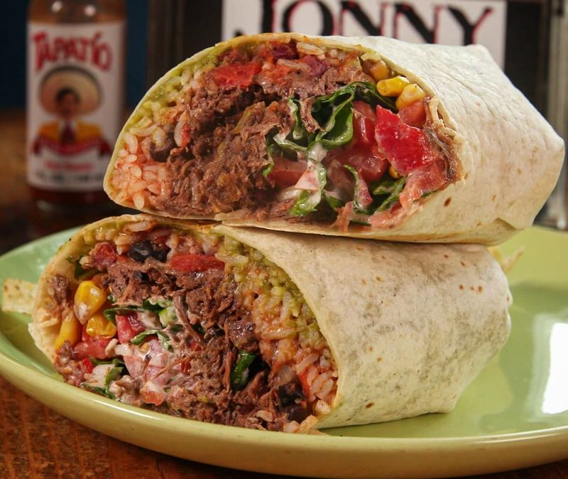 Overloaded Burritos (With Everything Inside)