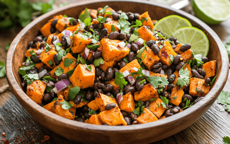 Roasted Sweet Potato & Black Bean Salad