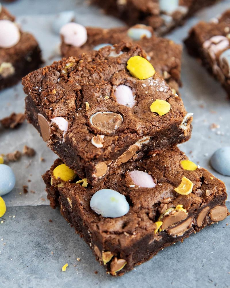 Cadbury Egg Brownies