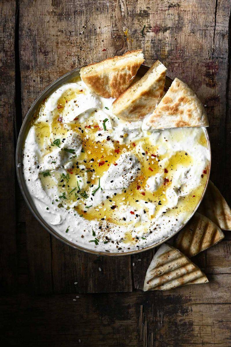 Honey-Whipped Feta with Pita Chips